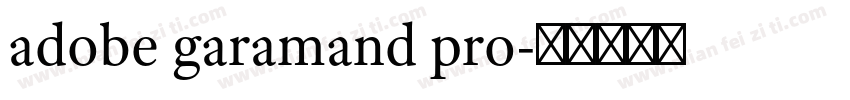adobe garamand pro字体转换